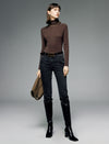 Wool Blend Turtleneck Top