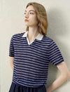 The Timeless Striped Knit Polo
