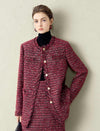 Burgundy Tweed Jacket
