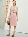 Tailored Midi Pencil Skirt