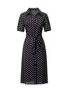 Black Polka Dot Shirt Dress