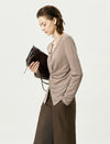 Twisted-Front Knit Top