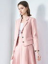 Three-Button Cropped Blazer