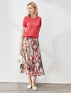 Floral Chiffon Skirt