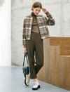 Wool Blend Cropped Jacket