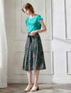 Silk Polka Dot Skirt