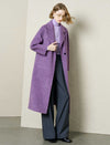 Wool-Alpaca Blend Single Button Long Coat