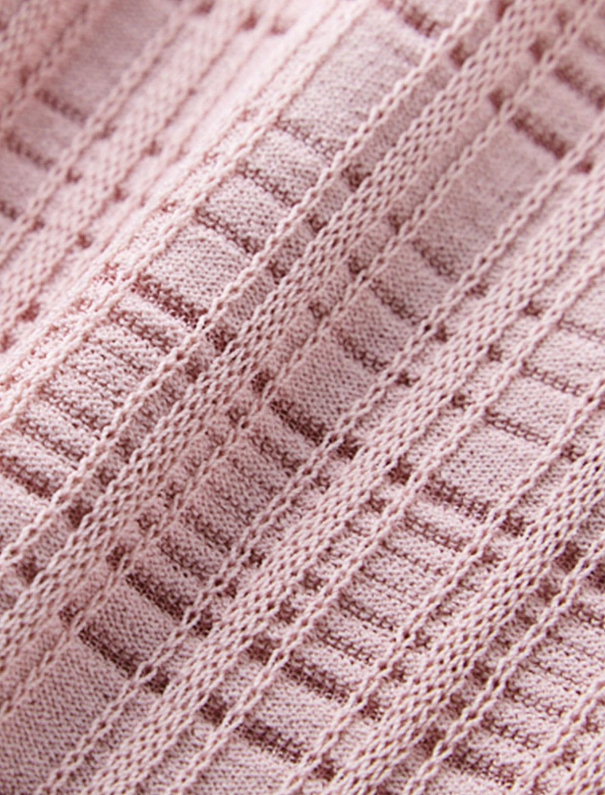 Textured Knit Round Neck Top