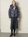Hooded Cropped Down Jacket