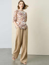 Linen Wide-Leg Drawstring Pants