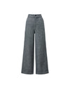 Textured High Waist Wide Leg Pants