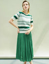 Minimal Pleated A-Line Skirt