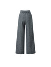 Textured High Waist Wide Leg Pants