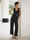 Wide Leg Straight Pants