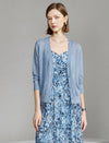 Lightweight Solid Color V-Neck Knit Cardigan