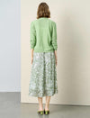 Lightweight Textured Knit V-Neck Cardigan