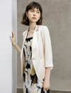 Three Quarter Sleeve Satin Blazer