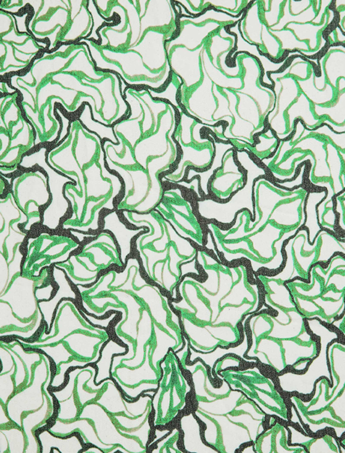 Green Abstract Print Scarf