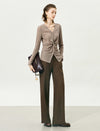 Twisted-Front Knit Top