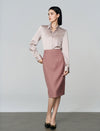 Mulberry Silk Button-Down Shirt