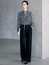 Pure Wool High Waist Wide Leg Pants