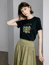 Blossom Butterfly Print T-Shirt