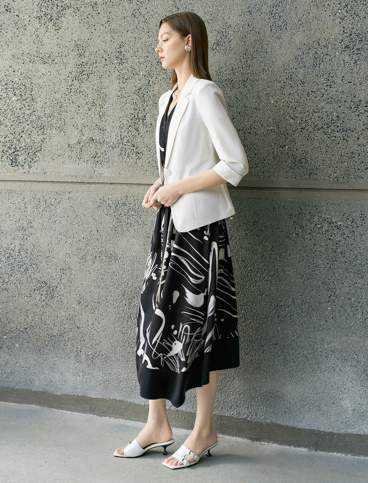 Elegant Lapel Collar Blazer