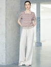 Linen Wide-Leg Drawstring Pants