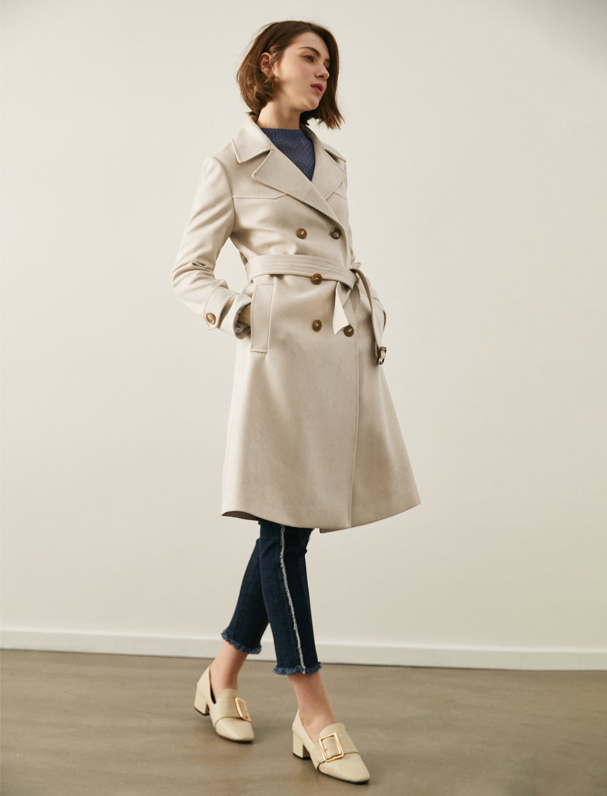 Classic Belted Trench Coat