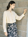 Keyhole Cutout Blouse