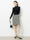 Plaid High-Waist Vintage Mini Skirt