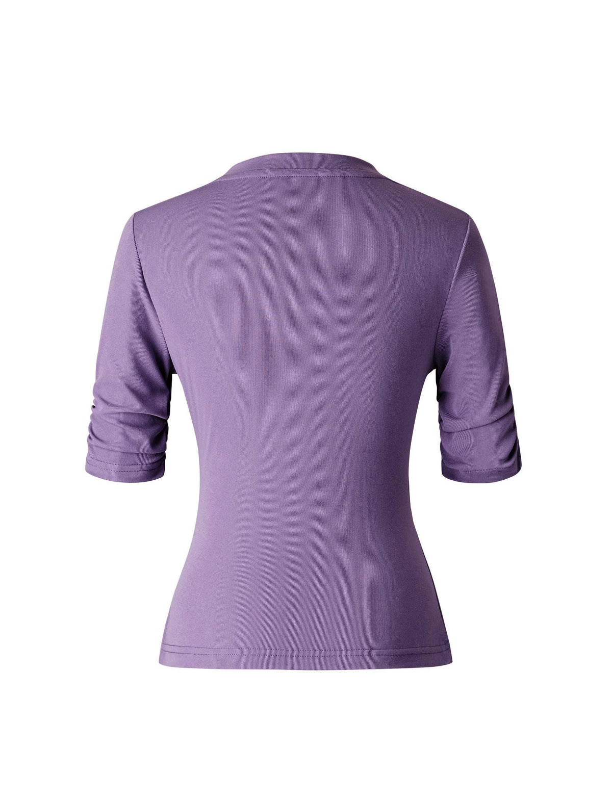 V-Neck Wrap Ribbed Top