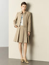 Vintage Slim Fit Camel Short Coat