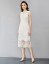 Romantic Embroidered Lace Sleeveless Gown