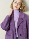Wool-Alpaca Blend Single Button Long Coat