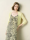 Soft Yellow Short Semi-Sheer Cardigan