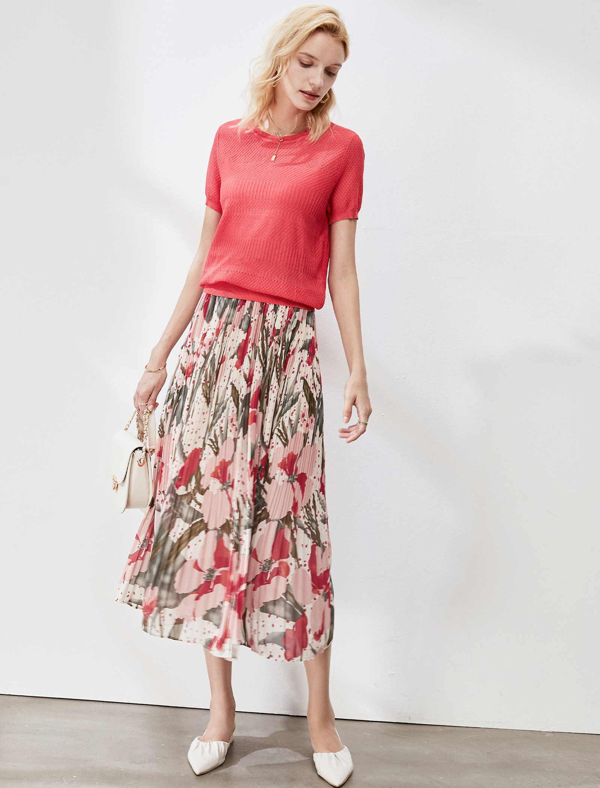 Floral Chiffon Skirt