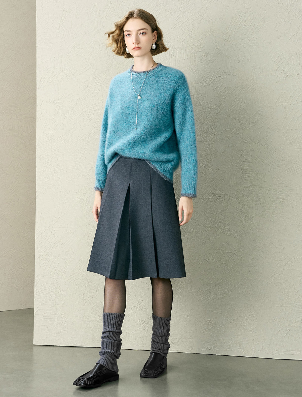 Wool And Cashmere Crewneck Sweater