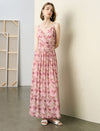 Romantic Tie-Dye Slip Maxi Dress