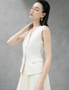 Tailored Gold Button Vest Waistcoat