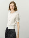 Pearl Embellished Knit Cardigan