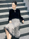 Vintage Velvet Long Sleeve Blouse