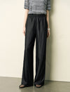 Side Stripes Wide-Leg Textured Pants