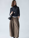 Wool-Blend Wide-Leg Culottes