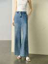 Light Wash Straight-Leg Jeans