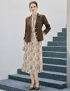 Double Breasted Notched Lapel Tailored Blazer