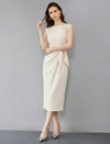 Textured Acetate Hand-Embroidered Dress