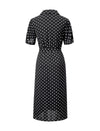 Black Polka Dot Shirt Dress