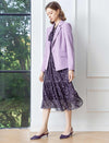 Soft Lavender Single-Breasted Blazer