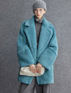 Teddy Bear Wool-Camel Hair Blend Coat